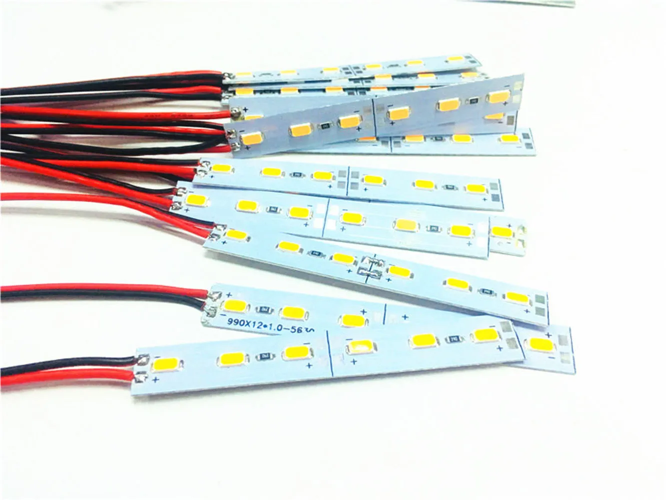 10PCS LED Bar Light 12V 24V 6LED 8CM 1W Cabinet LED Hard Strip Module Colorful for Showcase Machine Board Factory Equipment