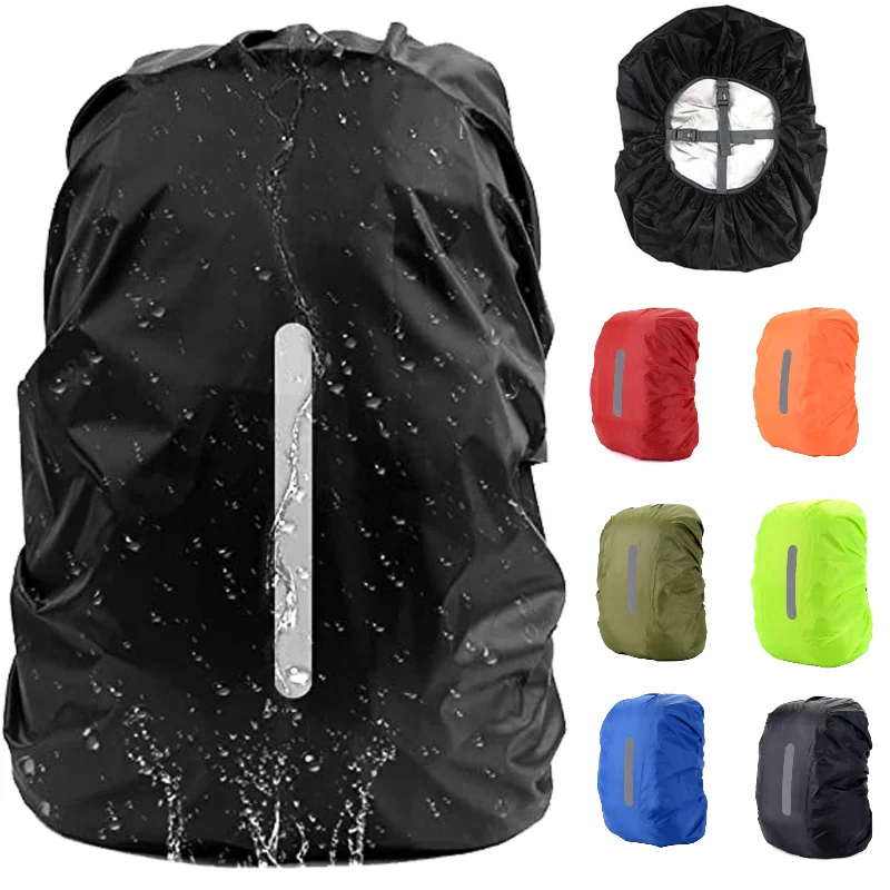 15-85L Waterproof Backpack Rain Cover Ultralight Hi-Visibility with Reflective Strip Anti-dust for Hiking Camping Cycling Travel