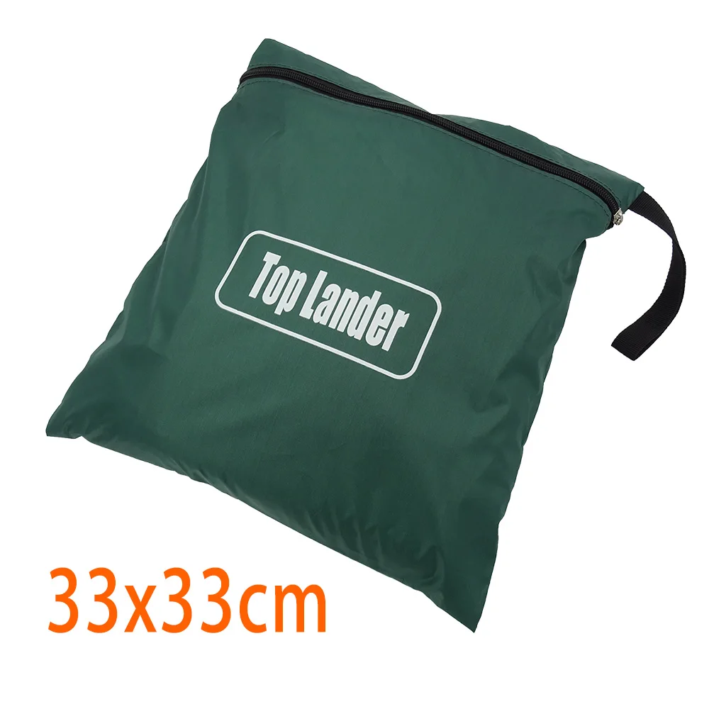 33x33cm Storage Bag with Zipper And Hand Carry Strap for Awning Canopy Tent Tarp Camping Hiking Equipment Peg Rope Accessories