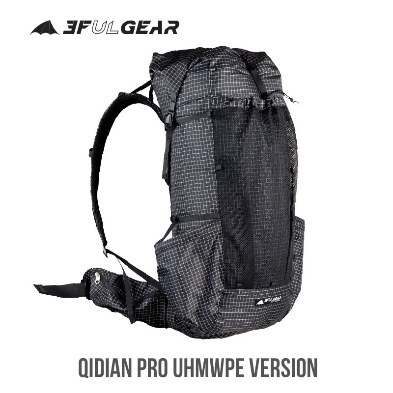 3F UL GEAR QiDian Pro Backpack Waterproof Outdoor Camping Pack Hiking Bag Climbing Qi Dian UHMWPE UltraLight Trek Men Women 46L