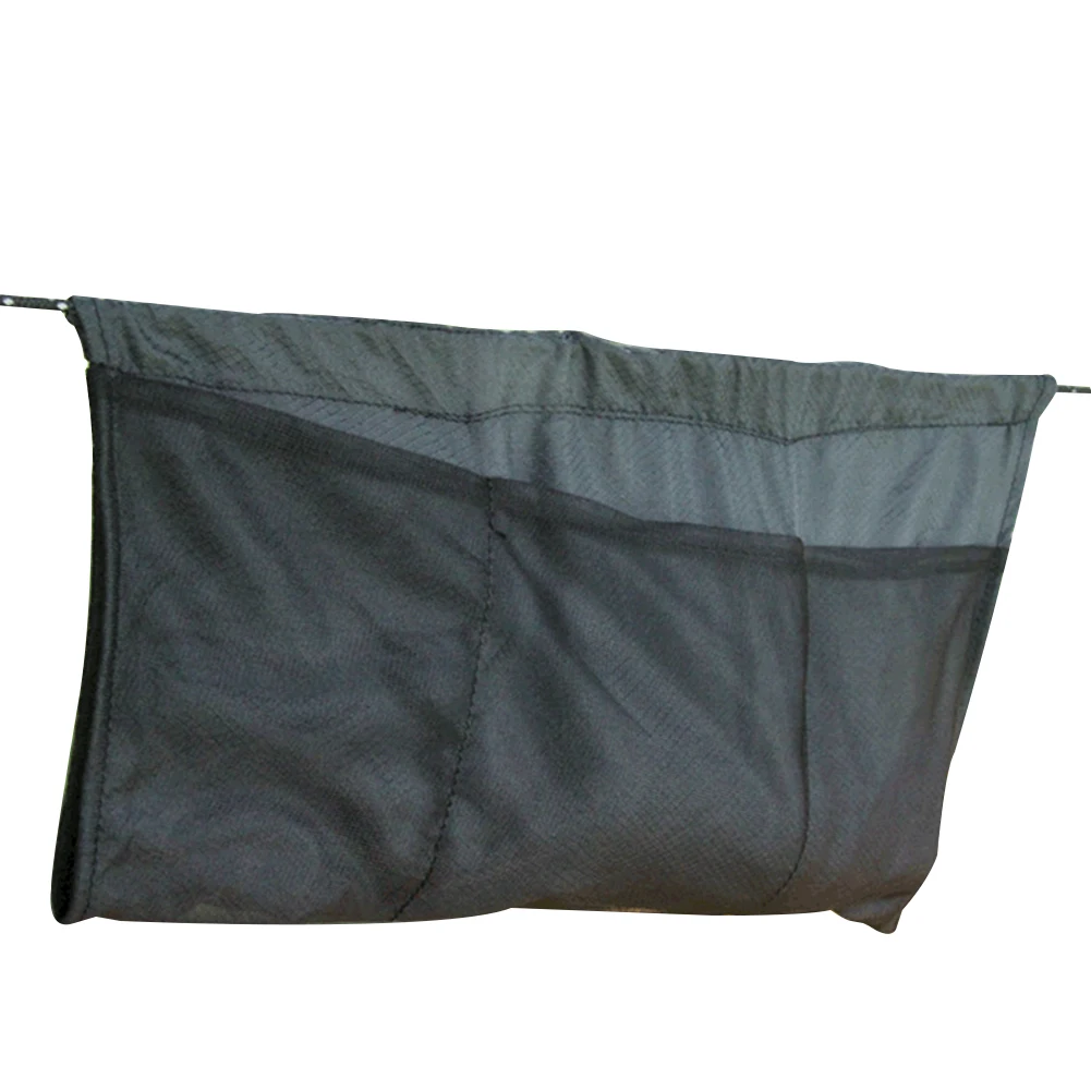 Camping Lightweight Storage Bag Hanging Pouch Portable Foldable Sundries Holder Hammock Organizer Outdoor Sports Mesh Black