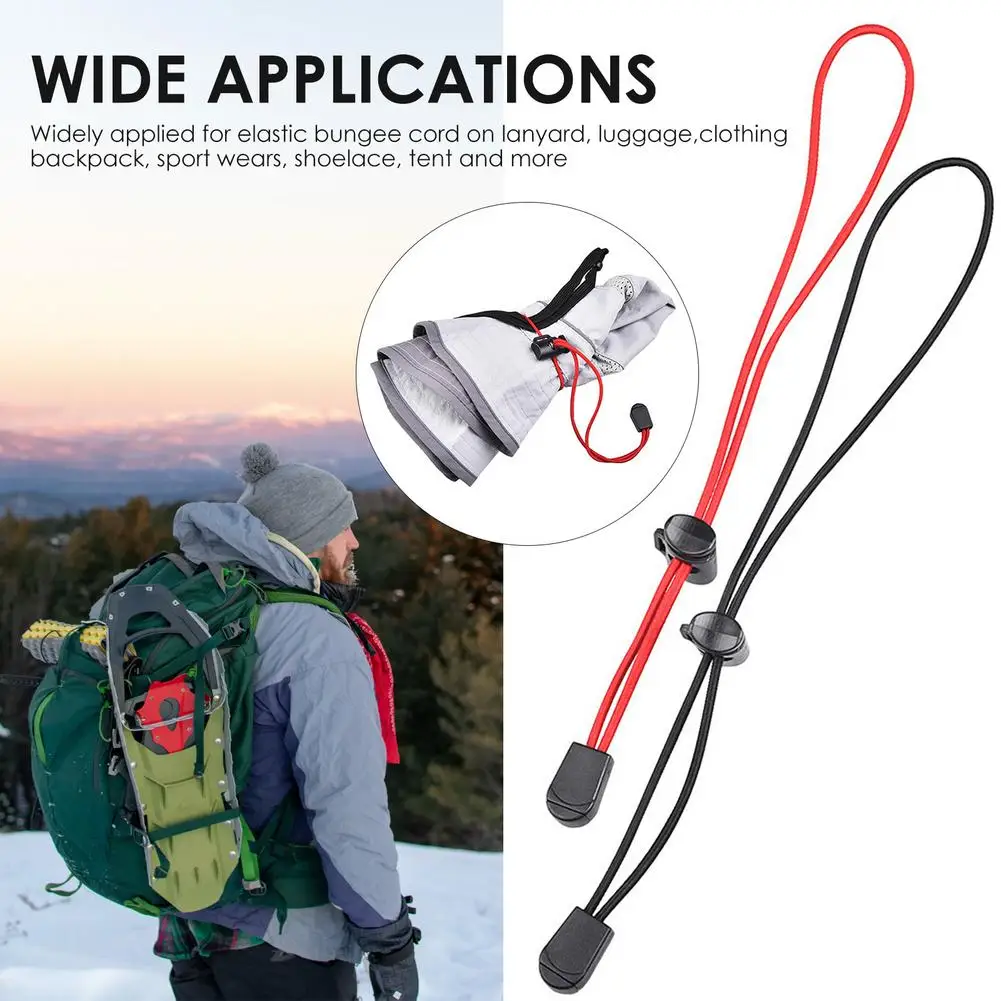 Elastic Rope Strong High Quality Durable Plastic Buckle Lightweight Elastic Rope for Outdoor Backpack Hiking Stick Holder