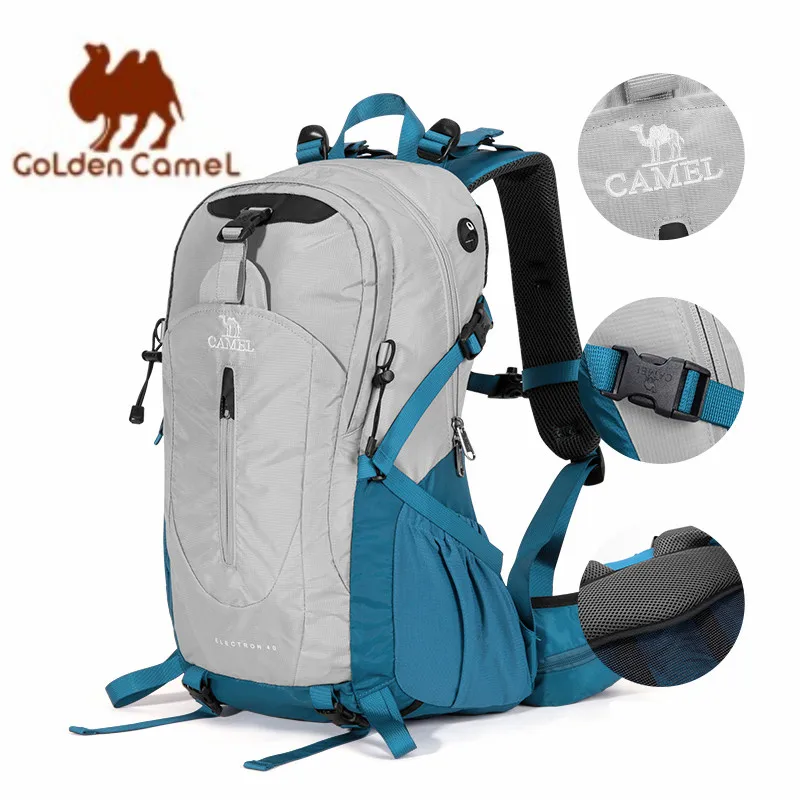 GOLDEN CAMEL 40L Waterproof Backpacks Men Women Climbing Bag for Men Ultralight Hiking Backpack with Sport Bags Covers Camping