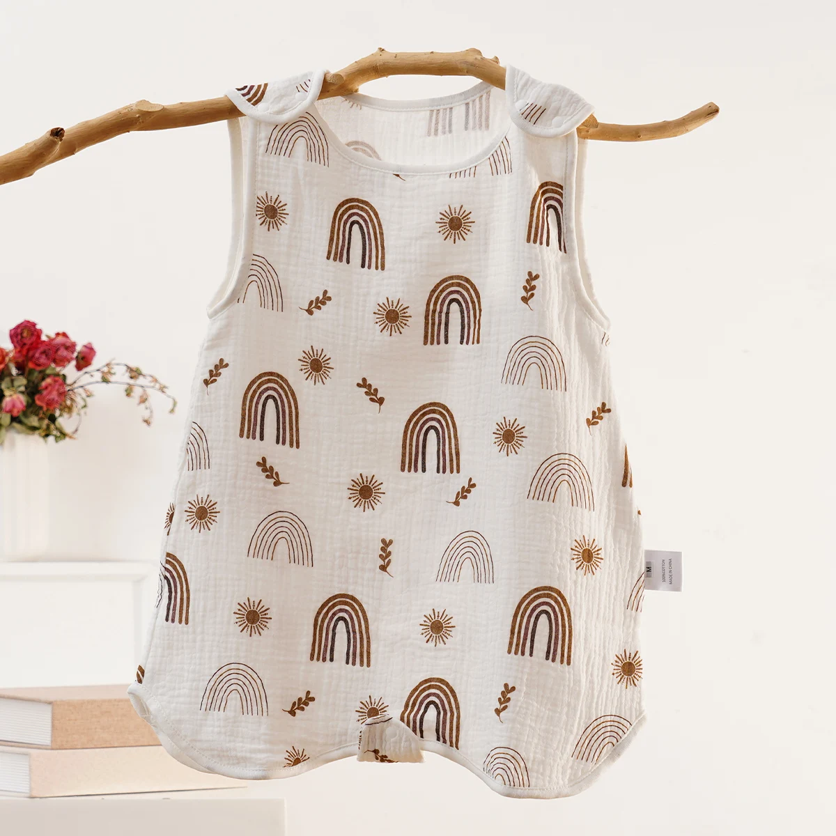 Happyflute Summer Children's Vest Sleeping Bag Cute Printing Baby Comfortable Thin Soft Cotton Sleeveless Sleepsacks