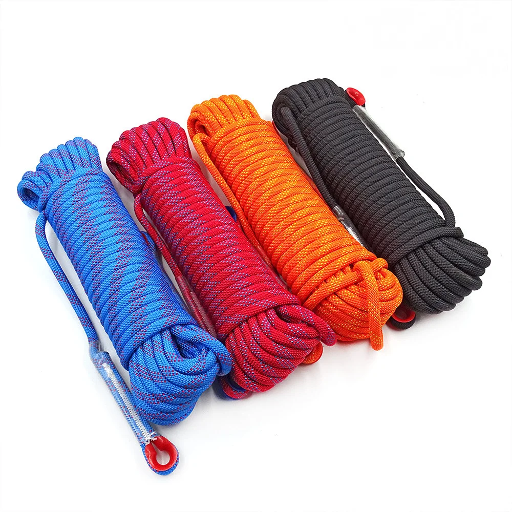 High Strength 8mm Rock Climbing Rope Static Outdoor Survival Emergency Fire Rescue Safety Rope Cord Hiking Accessory Equipment