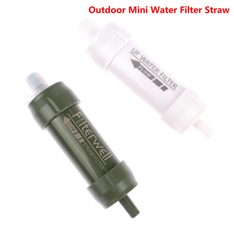 Outdoor Mini Water Filter Straw Camping Purification for Survival or Emergency Supplies Portable Water Purifier Camping Hiking