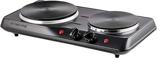 OVENTE Electric Double Burner Cooktop: Efficient Cooking Made Easy