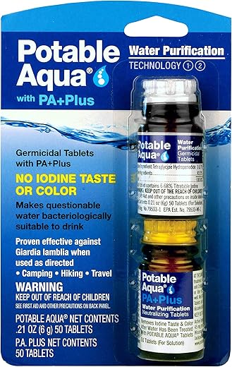 Potable Aqua Water Purification Tablets: Essential Travel Companion