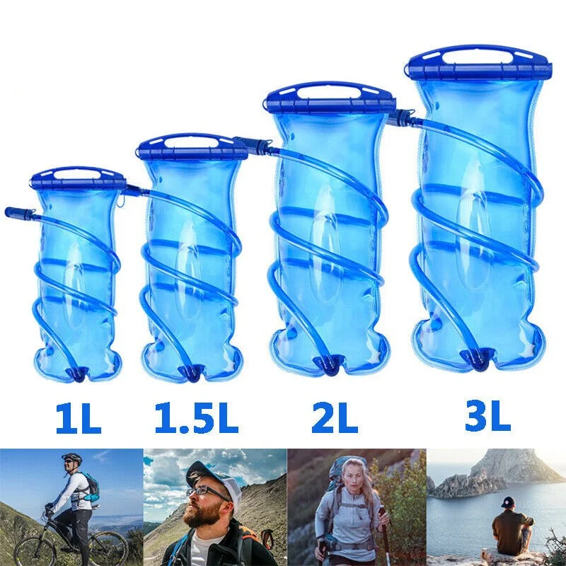 Water Bladder Water Reservoir Hydration Pack Storage Bag BPA Free - 1L 1.5L 2L 3L Running Hydration Vest Backpack