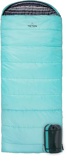 TETON Celsius Regular, -25, 20, 0 Degree Sleeping Bags, All Weather Bags for Adults and Kids Camping Made Easy and Warm Compression Sack Included