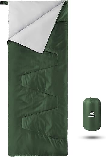 Bessport Lightweight Sleeping Bag, Ultralight Backpacking Sleeping Bag, 3 Season Waterproof for Adults Kids, Outdoor, Hiking, Camping