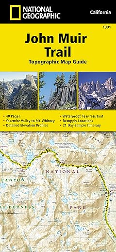 John Muir Trail Topographic Map Guide (National Geographic Topographic Map Guide) (National Geographic Topographic Map Guide, 1001)