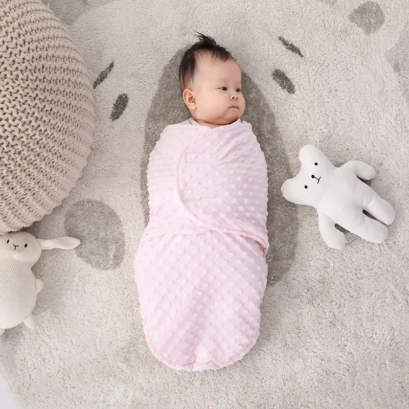 Newborn Baby Sleeping Bags Wrap Blankets Cocoon Swaddle Bedding Envelope Fleece Infant Sleepsack 0-3-6 Month Baby Comfort Pack