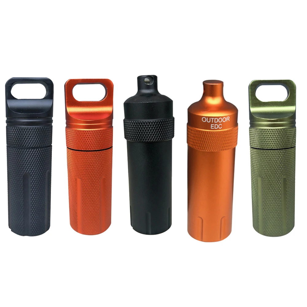 Outdoor Activities Compact Durable Essential Top-rated Reliable Popular Waterproof Pill Storage For Hiking Survival Pill Holder