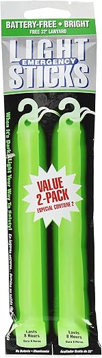 Ready America 2 Pack 8-Hour Emergency Lightsticks in Green