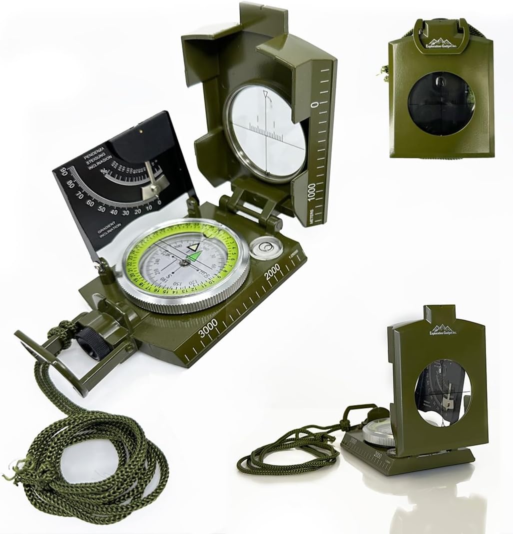 Sighting Navigation Compass with Inclinometer