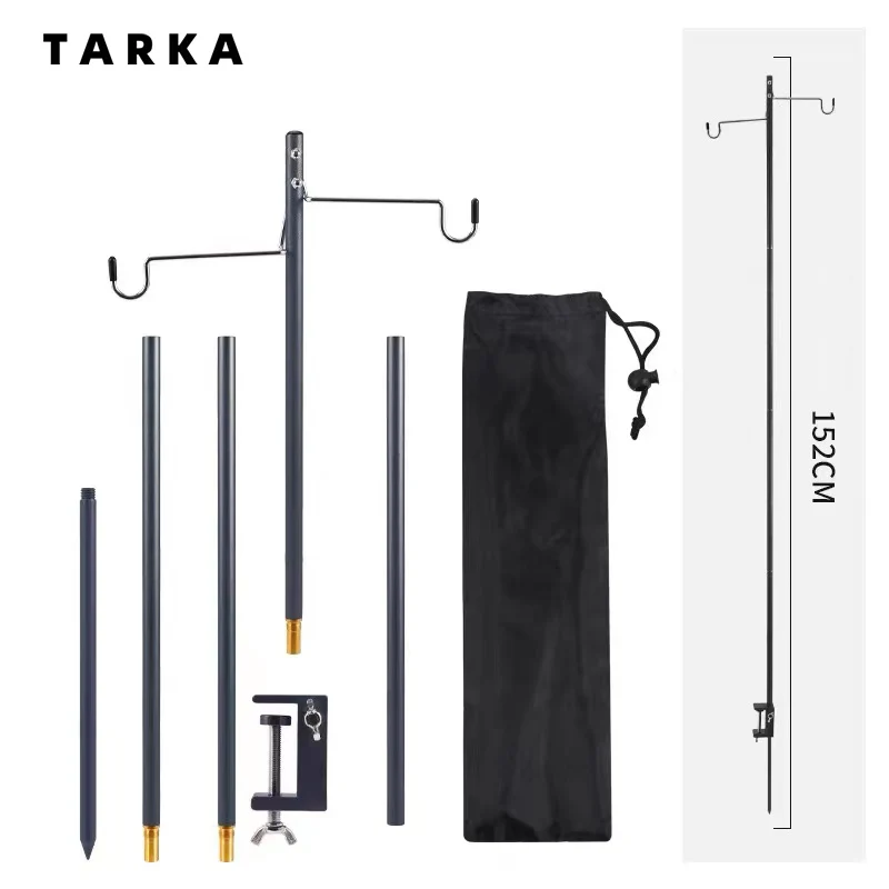 TARKA Camping Lantern Stand Tabletop Detachable Lantern Hangers Portable Light Holder Lighting Brackets Tourist Hiking Equipment