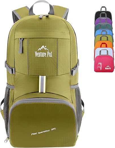 Venture Pal 35L Ultralight Lightweight Packable Foldable Travel Camping Hiking Outdoor Sports Backpack Daypack