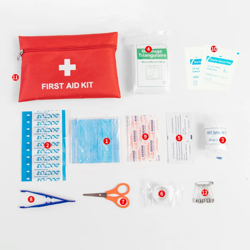 Versatile Emergency First Aid Kit For Home, Car, Camping, And Hiking - 2 Different Sizes - Equipped With Essential Survival Tool