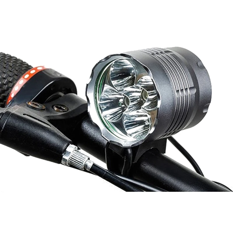 8.4V DC or USB Port Led Bicycle Light Head Bike Lamp Front MTB Headlight 3T6 5T6 Cycling Flash Lighting Riding Accessories