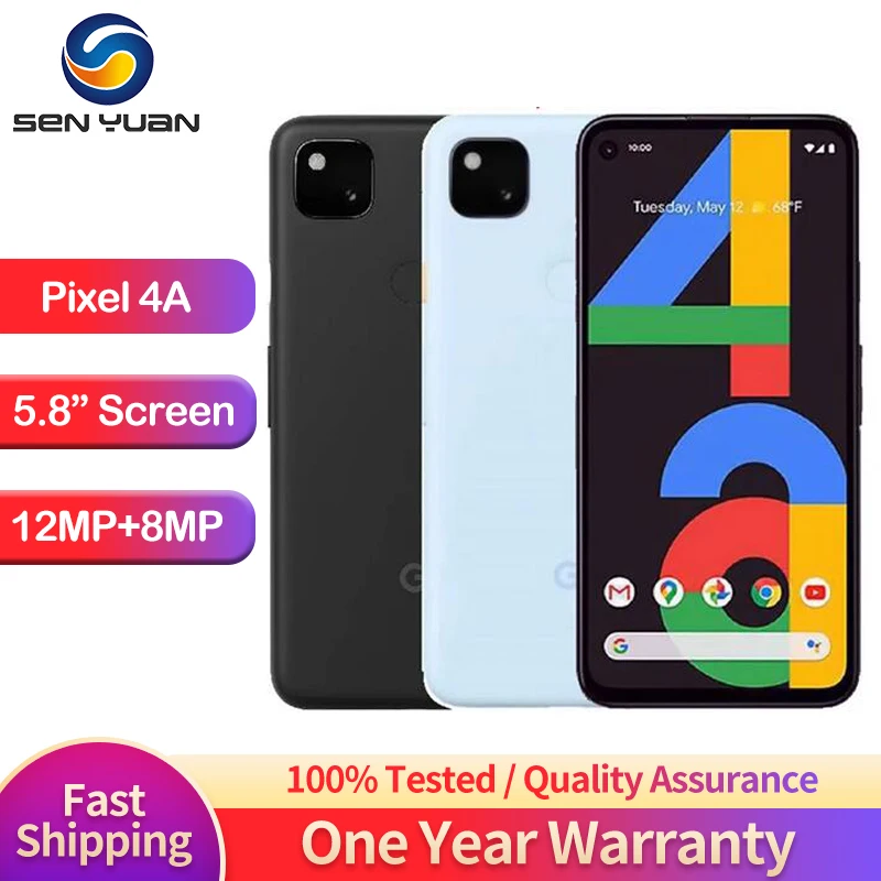 Google Pixel 4a mobile phone Pixel4a Smartphone 128GB Rom 5.81" NFC Octa Core Fingerprint 4G Original pixel 4a CellPhone