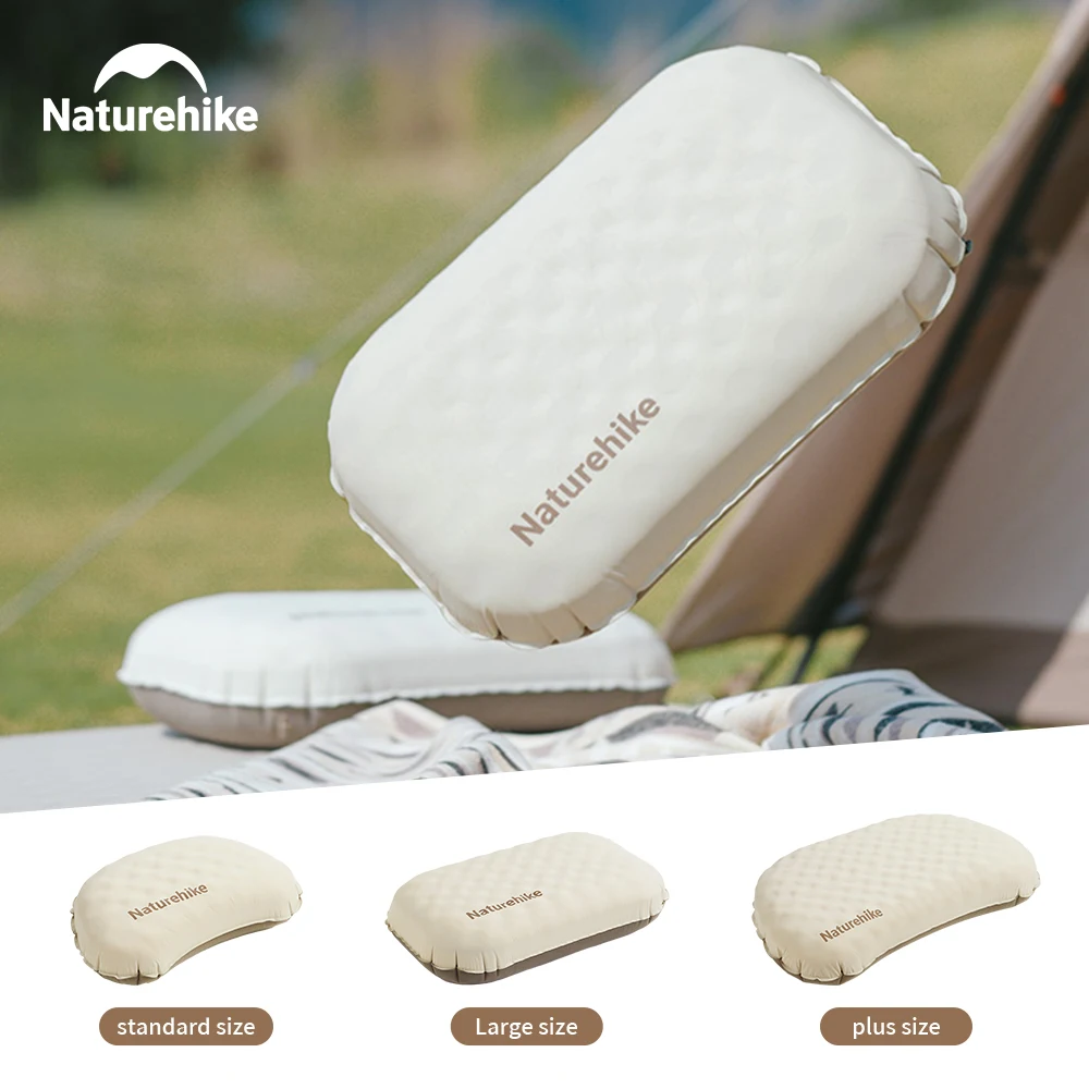 Naturehike Inflatable Pillow Portable Waterproof Travel Lumbar Cushion Neck Pillow Outdoor Camping Sleeping Bag Travel Pillow