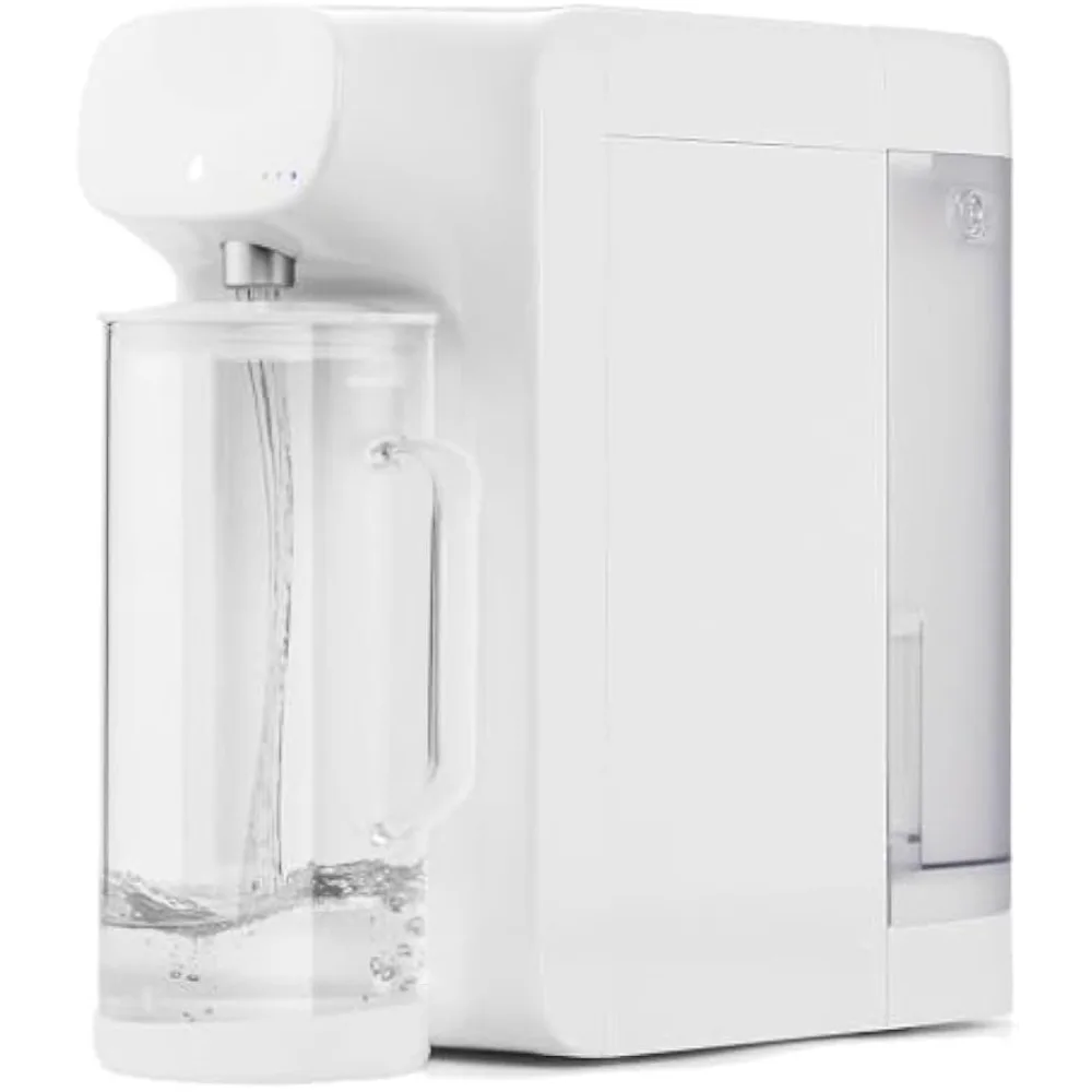 Counter top reverse osmosis water filter system with glass kettle, 5-level purification, portable RO water purifier